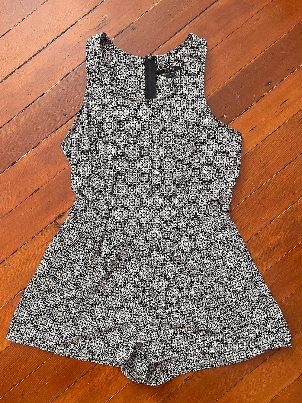 Silky Romper with Back Cutouts &  Pockets!